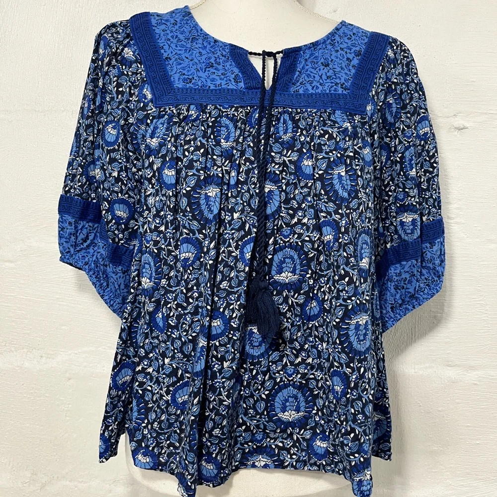 OLD NAVY BOHO PEASANT TOP (a240) - Picture 8 of 14